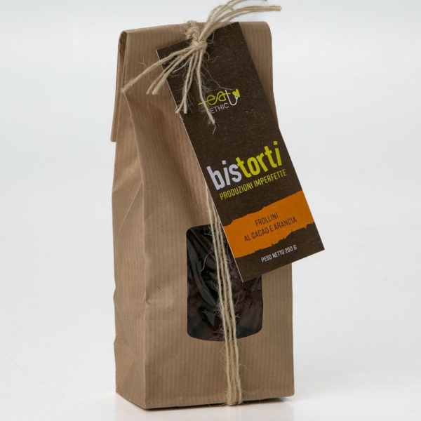 Bistorti biscotti al Cacao e Arancia - Confezione da 2 pezzi - Hattiva Lab