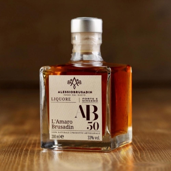 Liquore AB50 l'Amaro Brusadin - Invasi dal Gusto-Bottega del Friuli