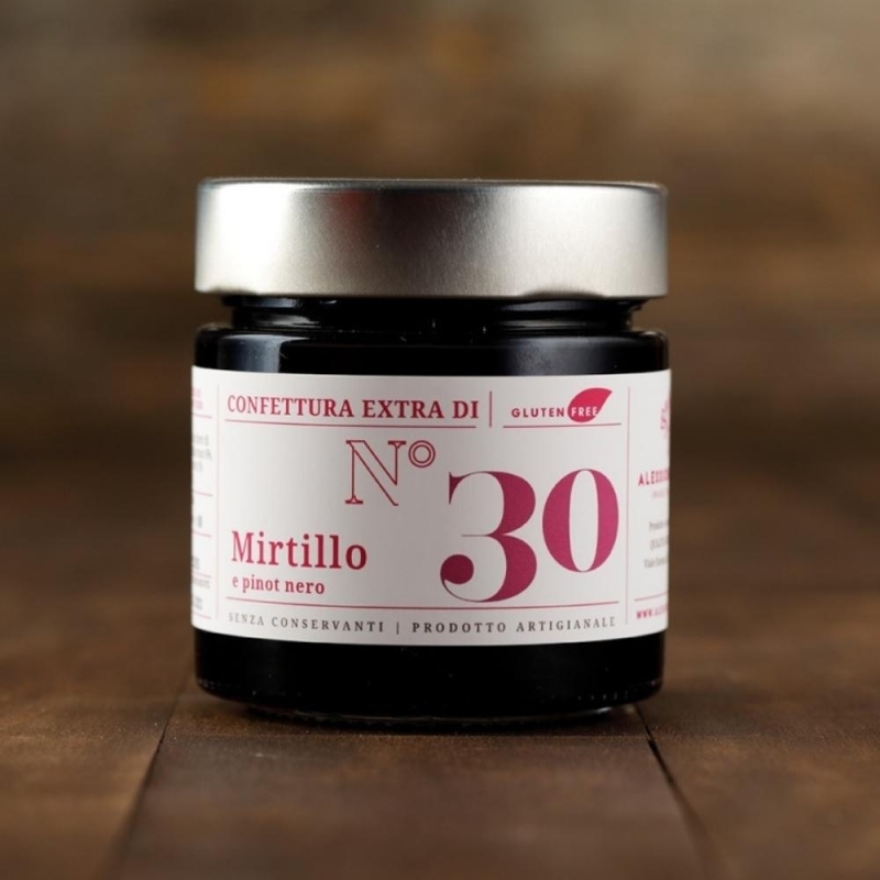 Confettura Extra di Mirtillo e Pinot Nero - 2 vasetti - Invasi dal Gusto-Bottega del Friuli