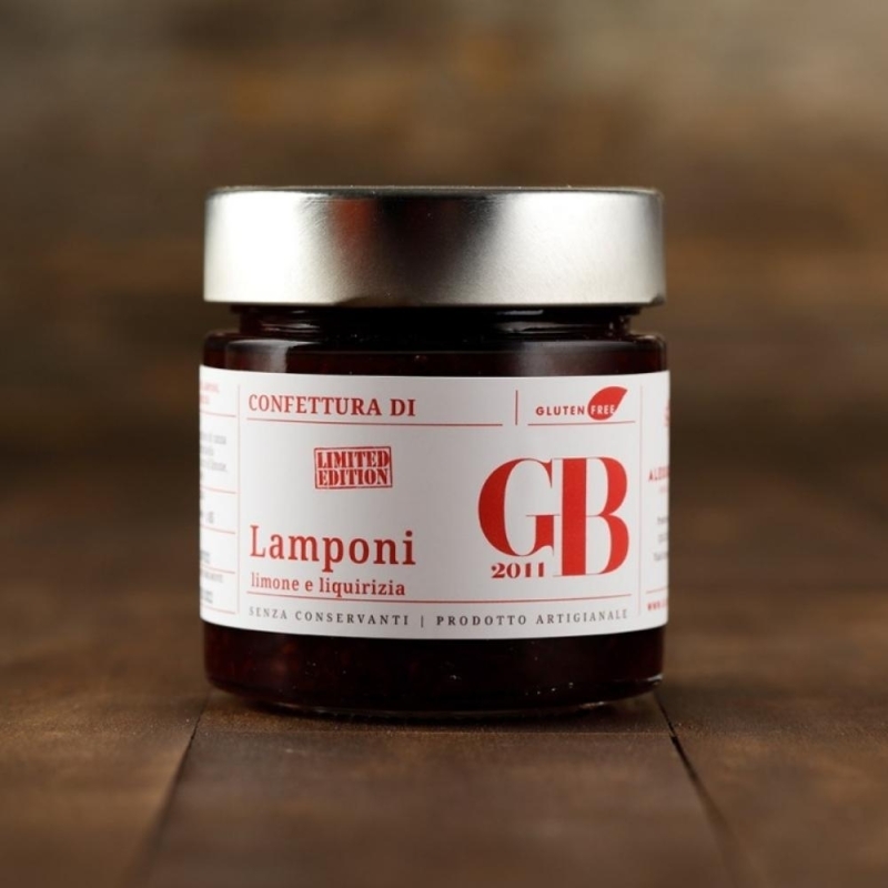 Confettura di Lampone, Limone e Liquirizia - 2 vasetti - Invasi dal Gusto-Bottega del Friuli
