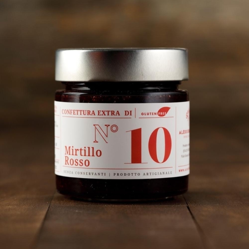 Confettura Extra di Mirtillo Rosso - 2 vasetti - Invasi dal Gusto-Bottega del Friuli