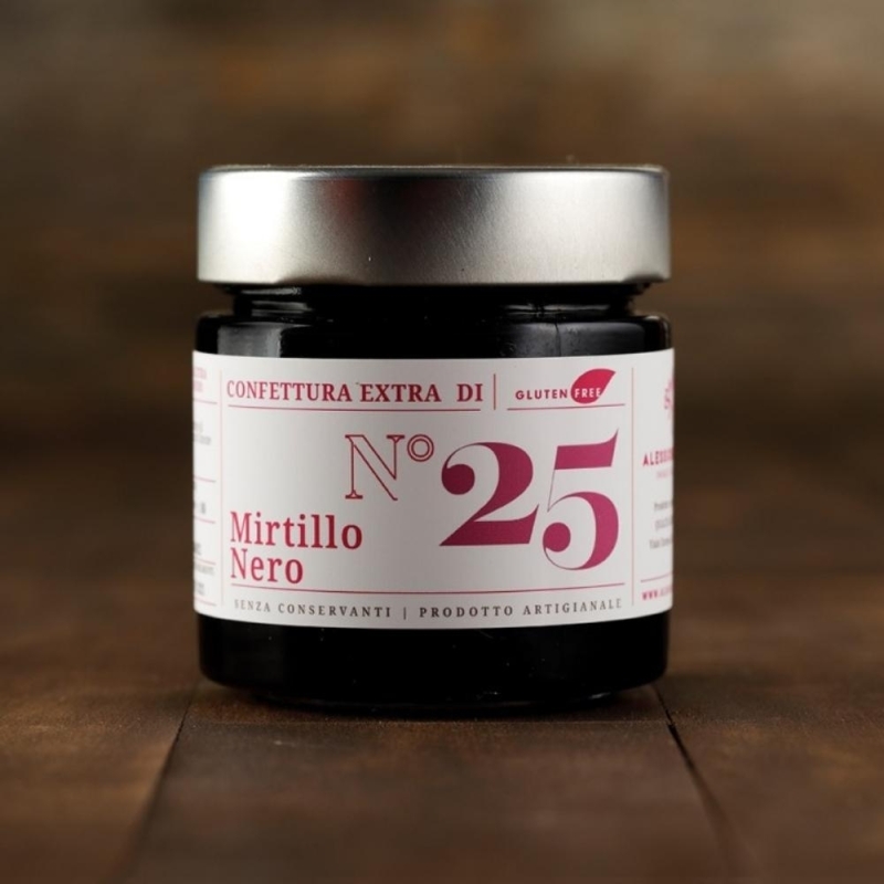 Confettura Extra di Mirtillo Nero - 2 vasetti - Invasi dal Gusto-Bottega del Friuli