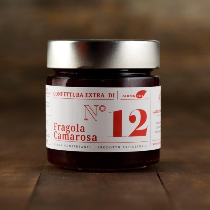 Confettura Extra di Fragola Camarosa - 2 vasetti - Invasi dal Gusto-Bottega del Friuli