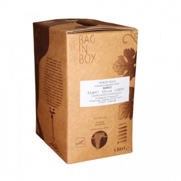 Vino Bianco IGT Bag in box - Società’ Agricola Cisorio s.s.-Bottega del Friuli