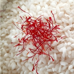 Real Saffron in Stimmi & Carnaroli Rice - Aurora Azzurra