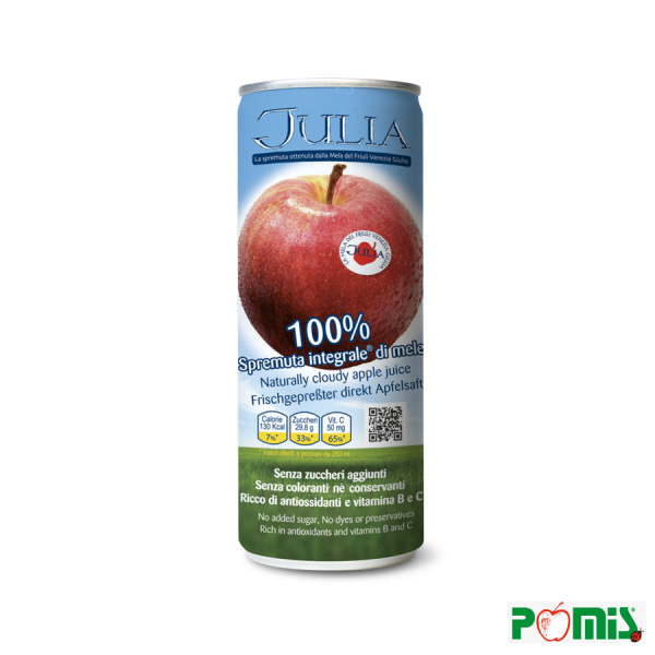 Lattine di pura spremuta integrale di mele - Confezione da 6 - Pomis