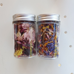 Fedibili essicati in petali - Alcea+Mix - Fiori di Mari
