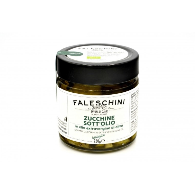 Zucchine sott'olio extravergine di oliva BIO - Faleschini