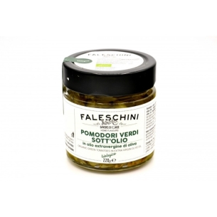 Pomodori verdi sott'olio extravergine di oliva BIO - 2 vasetti - Faleschini