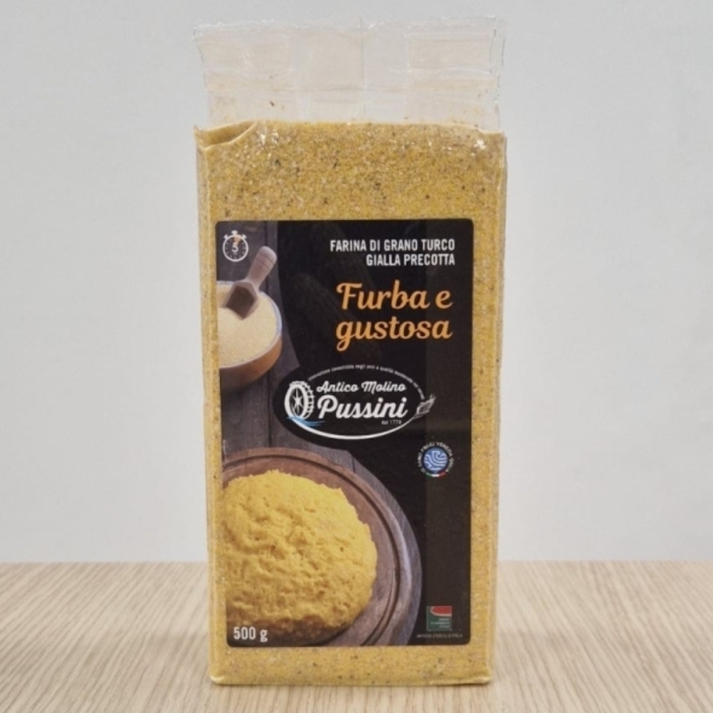 “Furba e Gustosa” farina di mais istantanea delle Valli del Natisone - Confezione singola da 500 gr - Molino Pussini