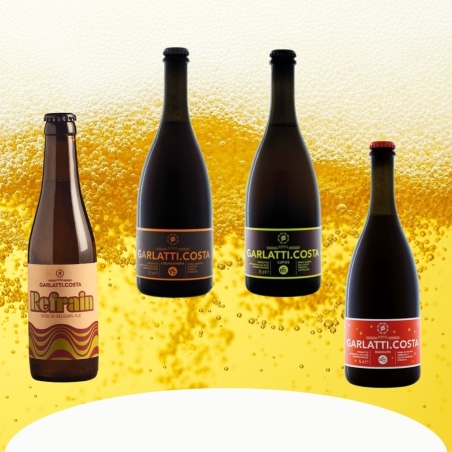 Pack Birre Refrain- Lupus - Liquidambra - Rudolph - Garlatti Costa 
 Confezione da-4 bottiglie