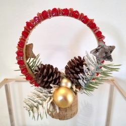 Red centerpiece garland - Aurora Azzurra