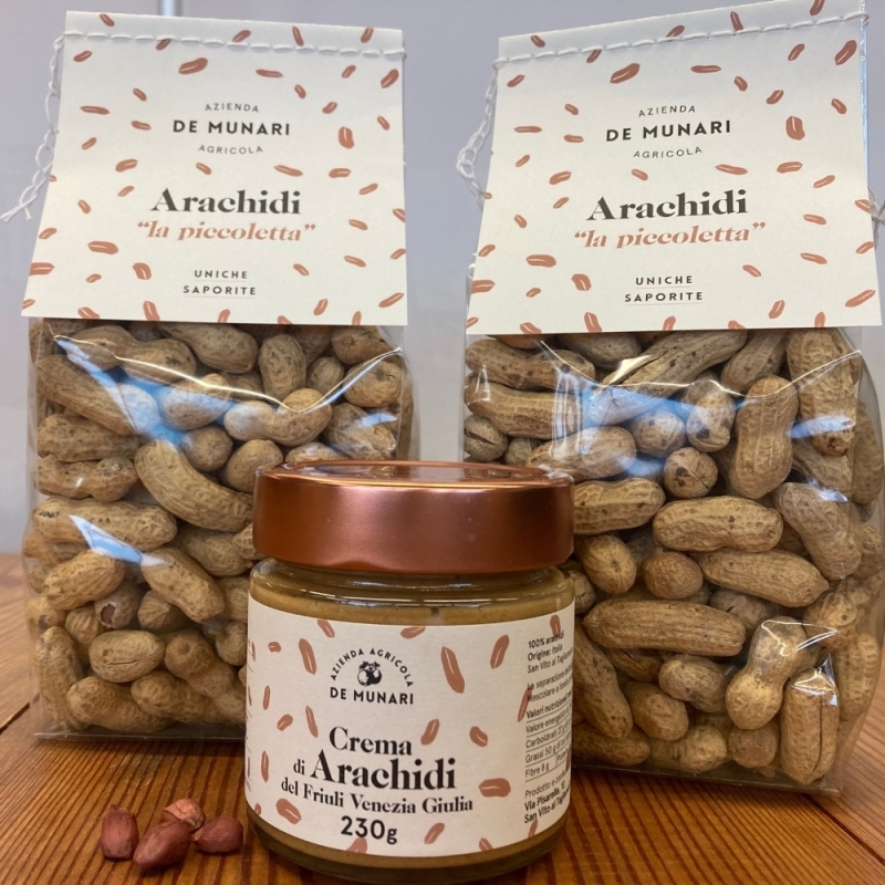 2 Arachide in guscio “La piccoletta” e 1 Crema di Arachidi - Azienda Agricola De Munari-Bottega del Friuli