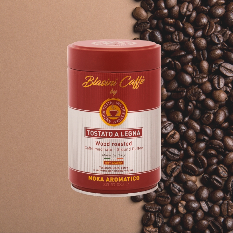 Caffè macinato per moka, in barattolo - Aromatico - Antica Tostatura Triestina - Centro Dolce Friuli