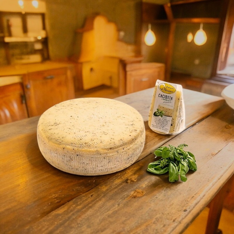 Caciotta al basilico - Latteria Di Aviano