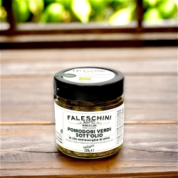 Pomodori verdi sott'olio extravergine di oliva BIO - 2 vasetti - Faleschini
