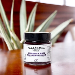 Blackberry compote with organic agave syrup - 2 jars - Faleschini