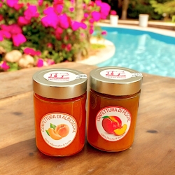 Apricot jam and peach jam - L'Acero Rosso