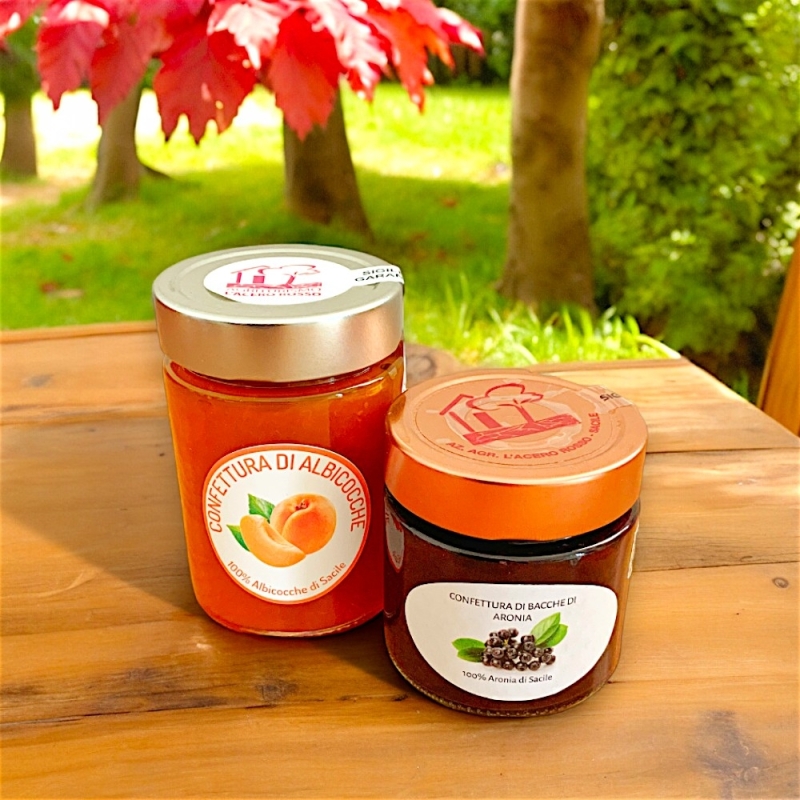 Apricot jam and aronia jam - Red Maple