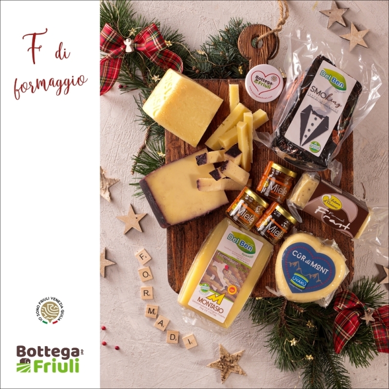 N° 11 - F di Formaggio - Box di Natale - Bottega Box - Bottega del Friuli