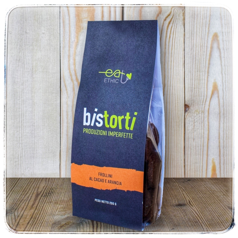 Bistorti biscotti al Cacao e Arancia - 2 pz - Hattiva Lab