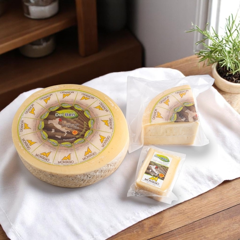 Formaggio Montasio Dop fresco casello PN208 - Del Ben