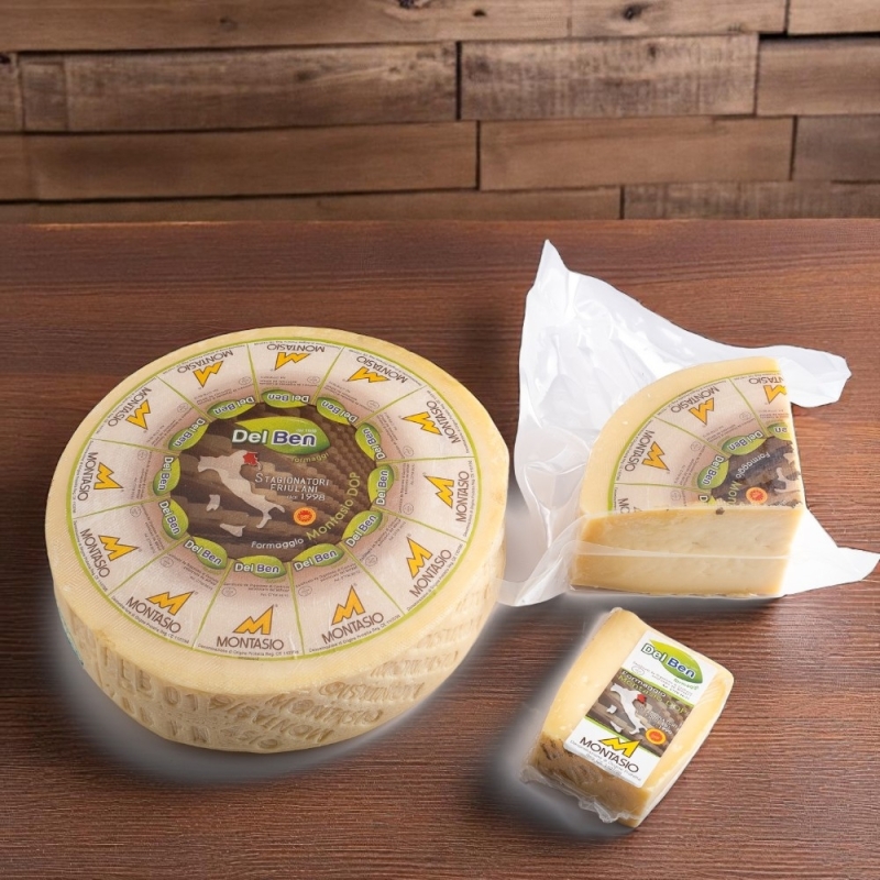 Formaggio Montasio Dop mezzano casello PN208 - Del Ben