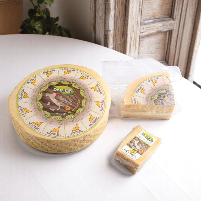 Formaggio Montasio Dop stagionato casello PN208 - Del Ben