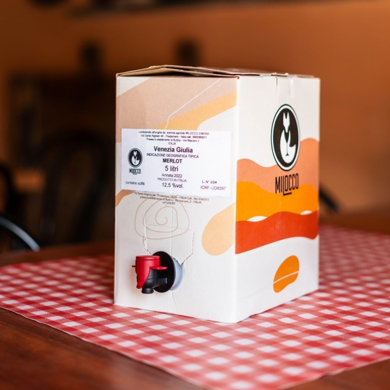 Bag in Box Merlot Igt Venezia Giulia - Az. Agr. Milocco Simone - Vini Rossi - Bottega del Friuli