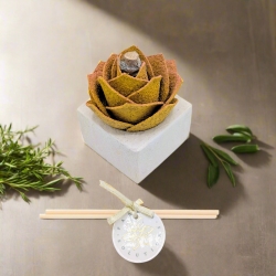 Diffusore con rosa GIALLA