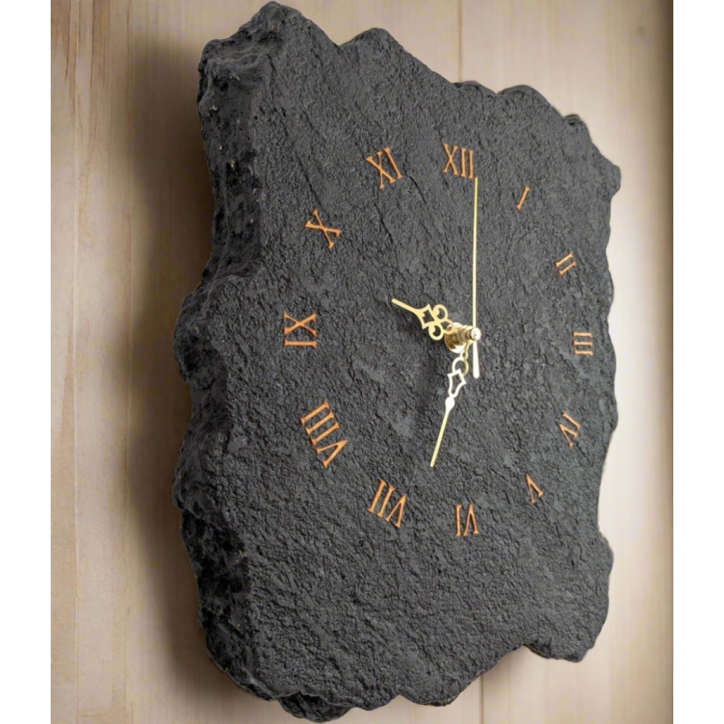 Orologio da parete Pietra Nera - Fabris Solutions - Complementi d'Arredo - Bottega del Friuli