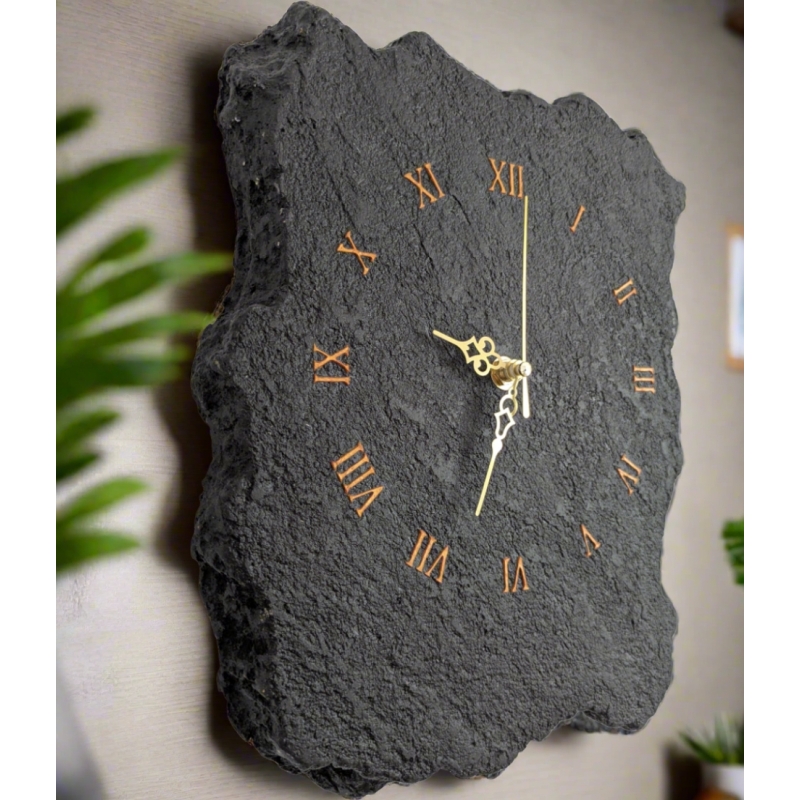 Orologio da parete Pietra Nera - Fabris Solutions - Complementi d'Arredo - Bottega del Friuli