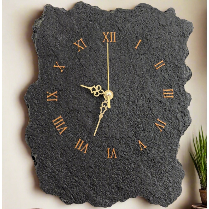 Orologio da parete Pietra Nera - Fabris Solutions - Complementi d'Arredo - Bottega del Friuli
