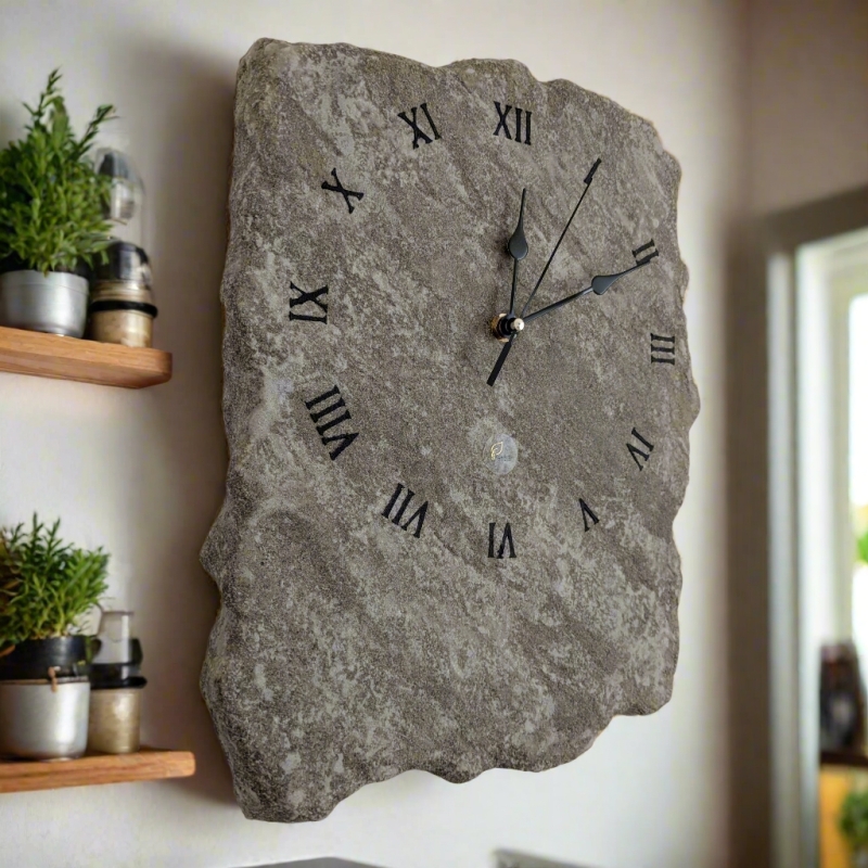 Orologio da parete Pietra Grigio Sfumato - Fabris Solutions - Complementi d'Arredo - Bottega del Friuli