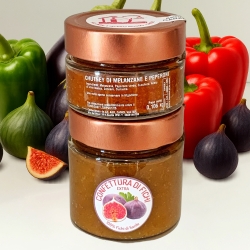 Confettura Extra di FIchi neri e Chutney di melanzane e peperoni - L'Acero Rosso