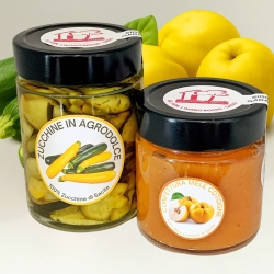 Zucchine in agrodolce - Confettura di mele cotogne - L'Acero Rosso