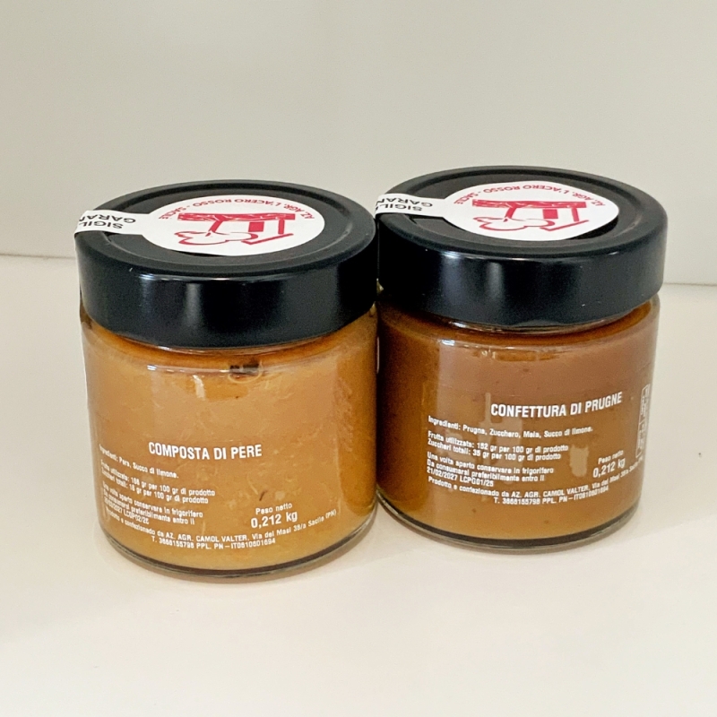 Composta di Pere e Confettura di Prugne - L'Acero Rosso - Marmellate, Confetture e Chutney - Bottega del Friuli