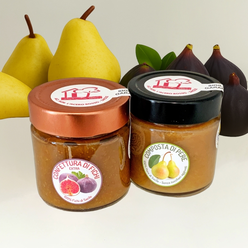 Composta di Pere e Confettura Extra di Fichi -  L'Acero Rosso - Marmellate, Confetture e Chutney - Bottega del Friuli