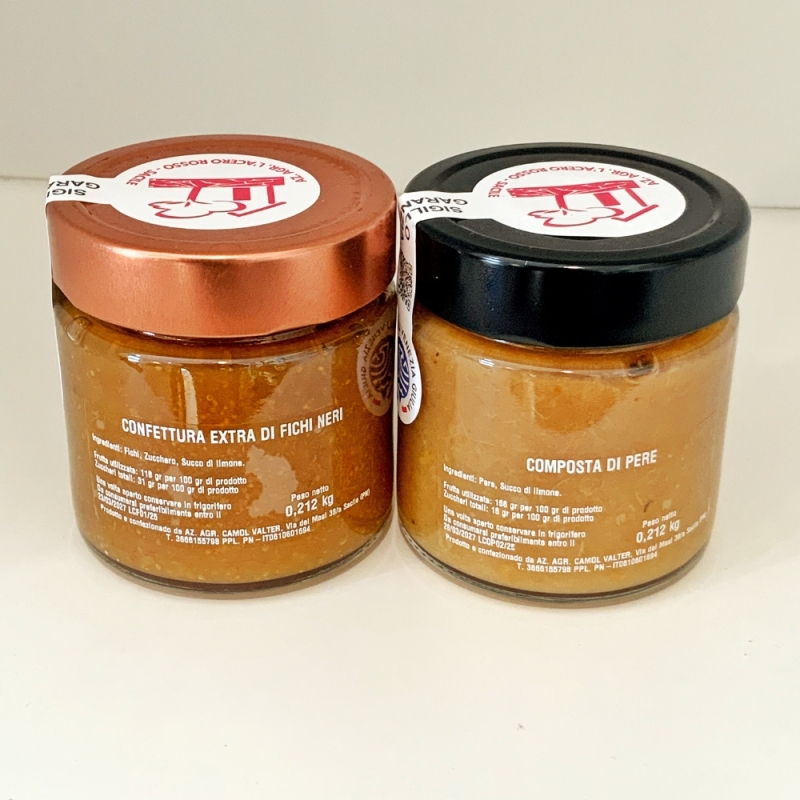 Composta di Pere e Confettura Extra di Fichi -  L'Acero Rosso - Marmellate, Confetture e Chutney - Bottega del Friuli