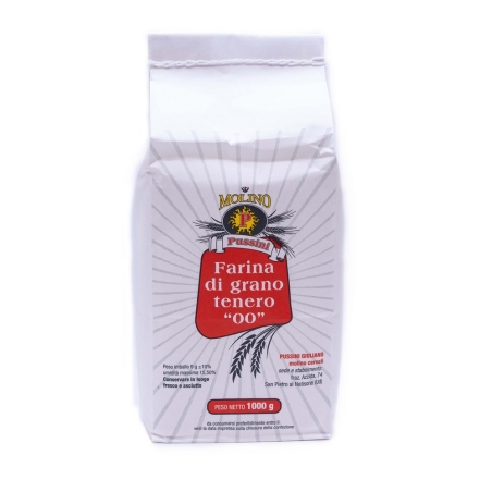 Farina di grano tenero 0 Manitoba - 2 kg - Molino Pussini Peso 2 kg