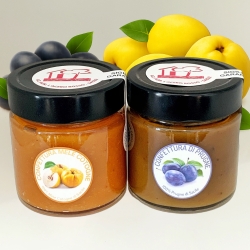 Confettura di prugne e Composta di mele cotogne - L'Acero Rosso 